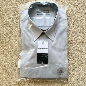 Geoffrey Bean Classic Fit Wrinkle Free Pin Stripe Button Up Shirt